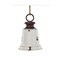 4.25" Antique White Metal Liberty Bell with Jute – Rustic Farmhouse Decor-XC434527